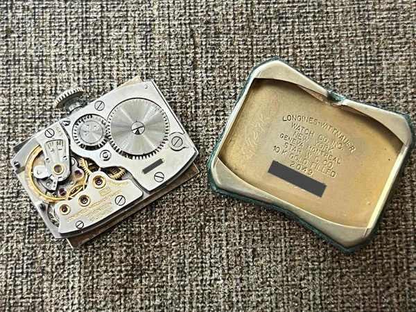 ロンジン LONGINES 10KGF レクタンギュラー スモセコ