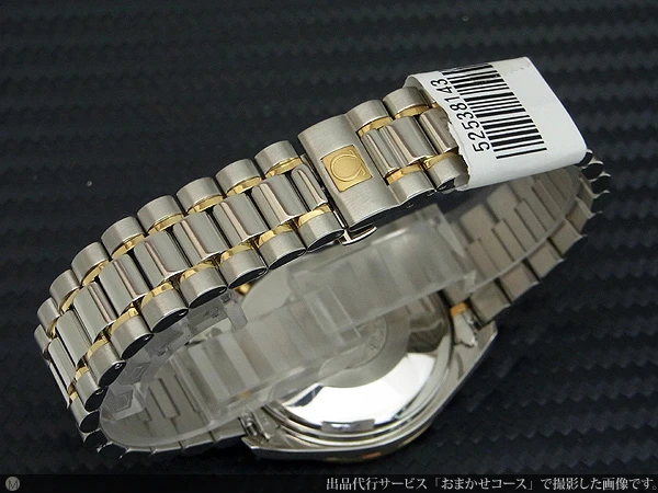 オメガ スピードマスター トリプルカレンダー 3reg.クロノグラフ 18K/SS Ref.33218000 青文字盤 Cal.1151搭載 オートマチック BOX・保証カード・メーカーコンプリート明細付属 OMEGA