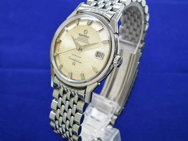 オメガ コンステレーション Omega Constellation クロノメーター Cal.561 人気12角ダイアル TURLER Wネーム 7連ブレスレット仕様