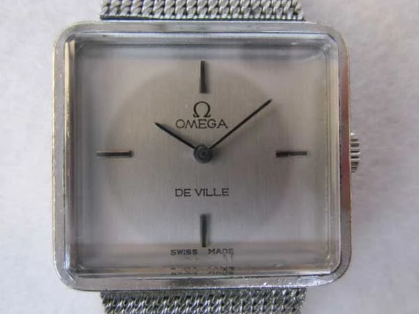 オメガ デビル Cal.625 711.1808 レディース 手巻き スクエア型 OMEGA DE VILL SS