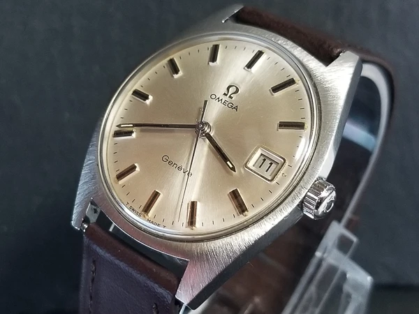 OMEGA オメガ ジュネーブ ref.136.041 cal.613 ラウンドケース サテン・ポリッシュ仕上げ メンズ