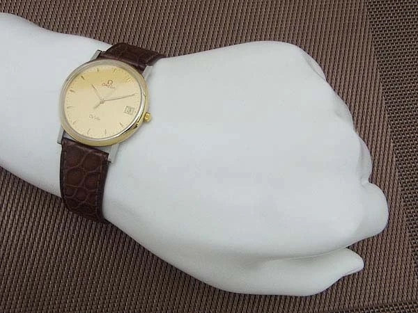 オメガ デビル Ref.396.2432 Cal.1432 GF/SS コンビケース ベルト仕様 クオーツ OMEGA De Ville QUARTZ [代行おまかせコース]