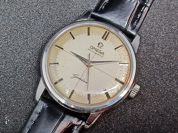 オメガ OMEGA ジュネーブ クロスライン ツートンダイヤル Cal.552 1959年製 - 腕時計(アナログ)