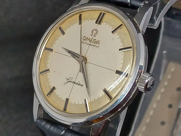 オメガ OMEGA ジュネーブ クロスライン ツートンダイヤル Cal.552 1959年製