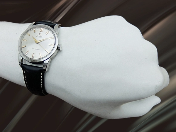 オメガ シーマスター Ref.2846 5SC Cal.352 SS シルバーダイヤル ベルト仕様 ハーフローター式オートマチック OMEGA Seamaster [代行おまかせコース]