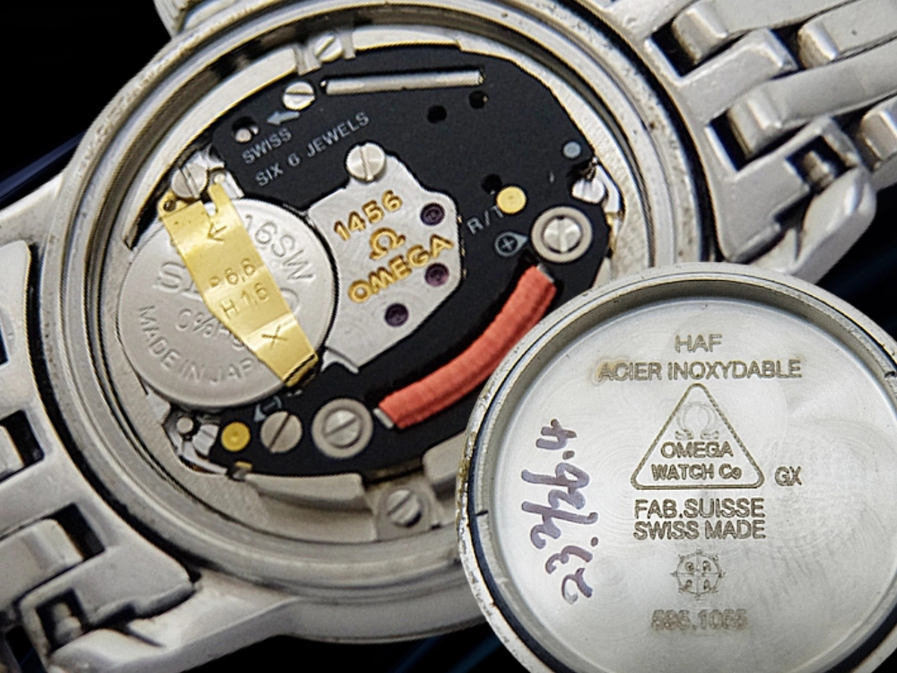 オメガ デビル プレステージ Ref.595.1055 Cal.1456 SS ホワイトシェルダイヤル 7連ブレス仕様 レディース クオーツ BOX付属 OMEGA De ville Prestige [代行おまかせコース]