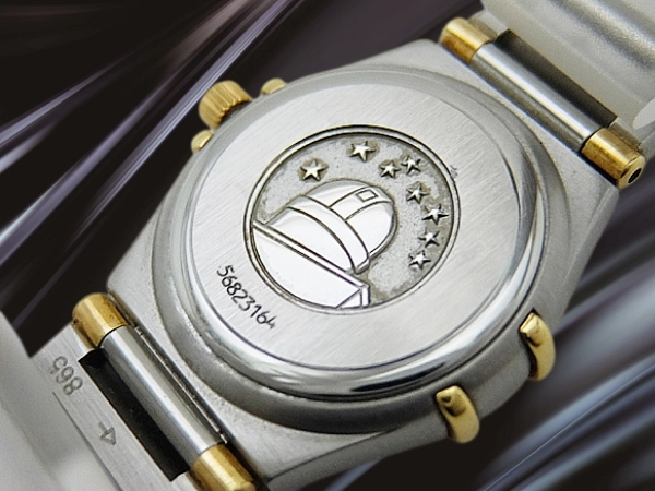 オメガ コンステレーション SS/YG ホワイトシェルダイヤル コンビブレス装着 レディース クオーツ BOX付属 OMEGA Constellatio﻿n [代行おまかせコース]