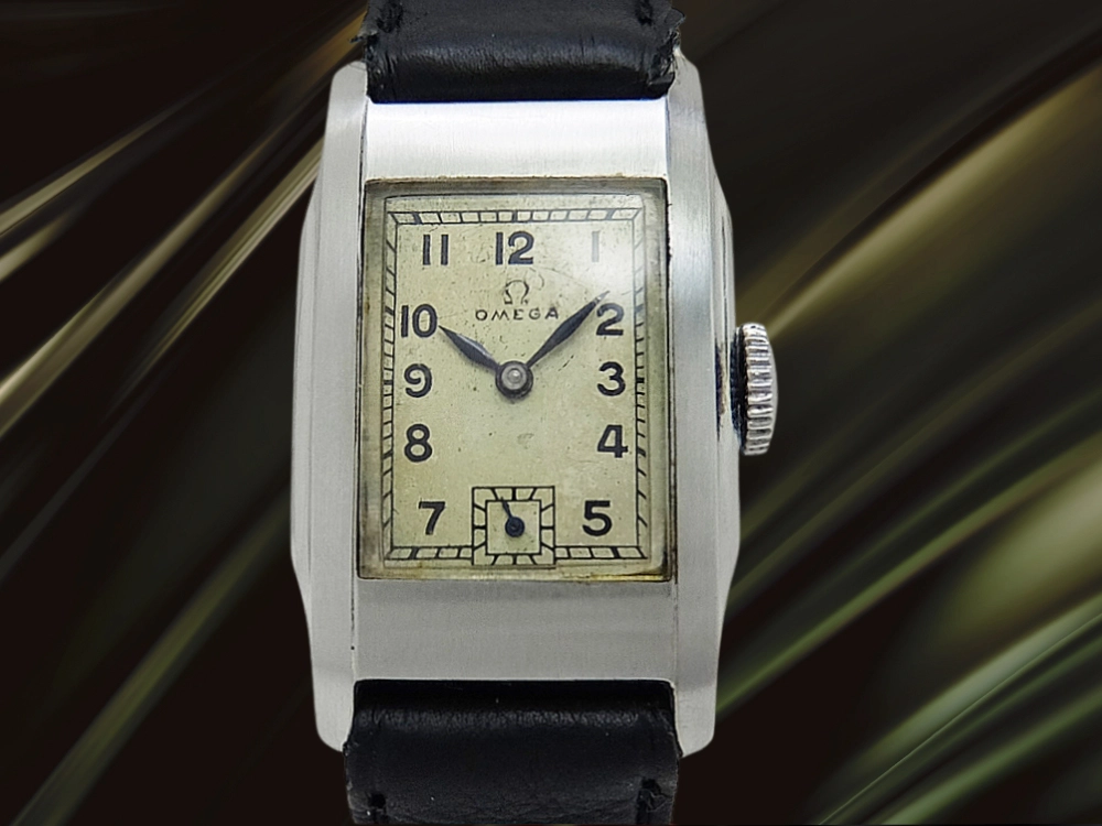 オメガ レクタンギュラー Cal.T17 SS アールデコ エイジングダイヤル  手巻き OMEGA [代行おまかせコース]