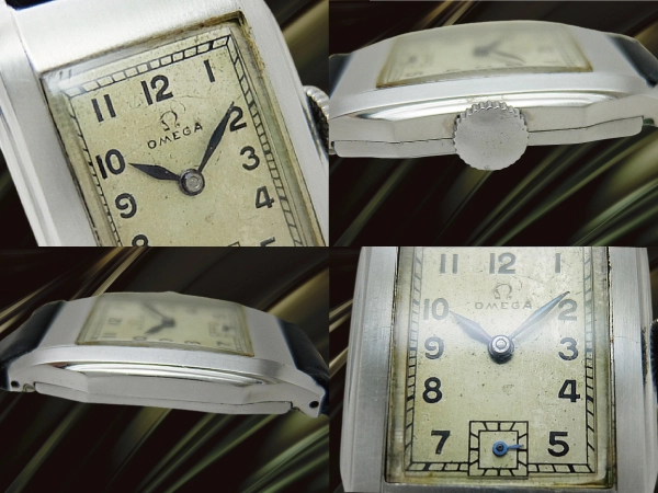 オメガ レクタンギュラー Cal.T17 SS アールデコ エイジングダイヤル  手巻き OMEGA [代行おまかせコース]