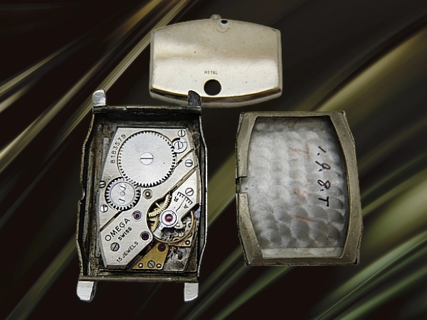 オメガ レクタンギュラー Cal.T17 SS アールデコ エイジングダイヤル  手巻き OMEGA [代行おまかせコース]
