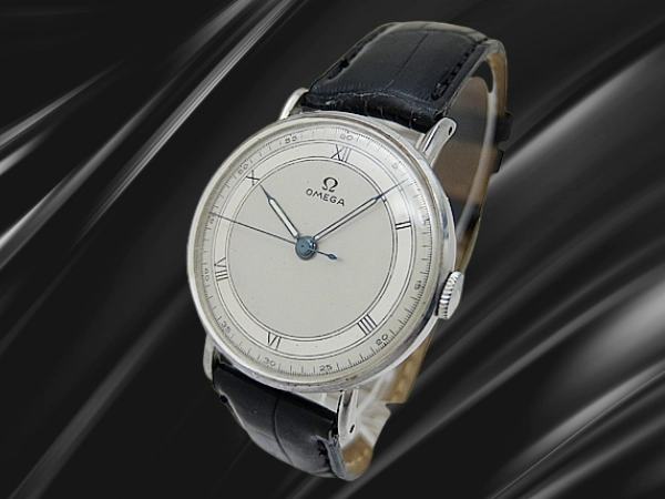 オメガ 30mmキャリバー Cal.30T2SC SS リダンダイヤル センターセコンド 社外ベルト装着 手巻き OMEGA 30mm [代行おまかせコース]