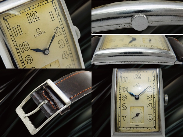 オメガ レクタンギュラー 15石 Cal.T17  エイジングダイヤル 手巻き OMEGA [代行おまかせコース]