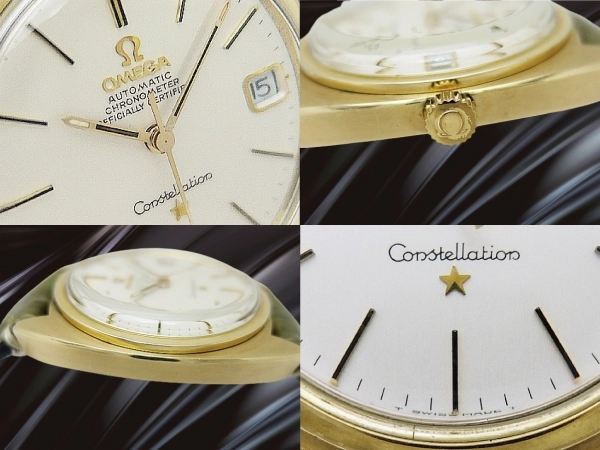 オメガ コンステレーション クロノメーター Ref.168.017 Cal.564 ゴールドトップ/SS Cライン シルバーダイヤル オートマチック OMEGA Constellation [代行おまかせコース]