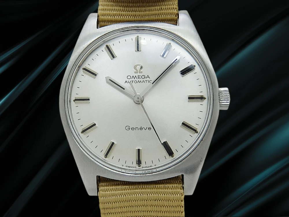 オメガ ジュネーブ Ref.165.041 Cal.552 SS シルバーダイヤル 引き通しベルト装着 オートマチック OMEGA Geneve [代行おまかせコース]