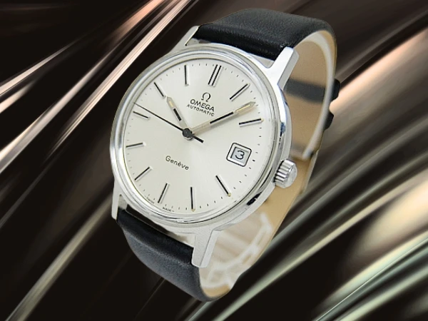 オメガ ジュネーブ Ref.166.0163 Cal.1012 SS シルバーダイヤル 社外製ベルト装着 オートマチック 2023年OH済 時計店修理明細付属 OMEGA Geneve [代行おまかせコース]