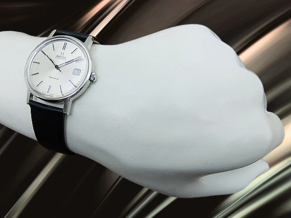 オメガ ジュネーブ Ref.166.0163 Cal.1012 SS シルバーダイヤル 社外製ベルト装着 オートマチック 2023年OH済 時計店修理明細付属 OMEGA Geneve [代行おまかせコース]