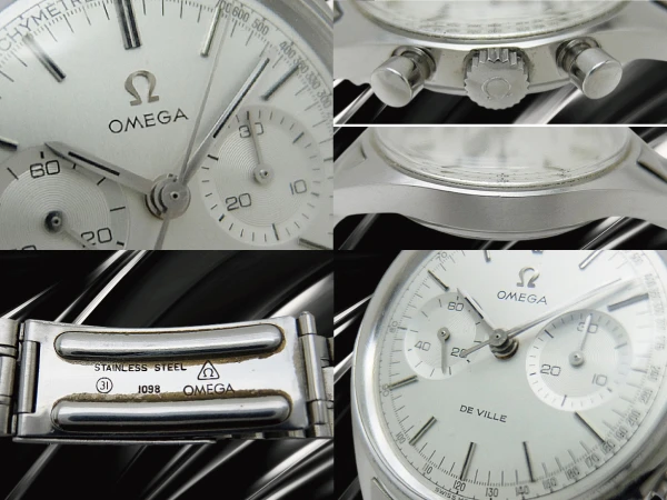オメガ デビル クロノグラフ Ref.145.017 Cal.860 SS シルバーダイヤル Ω3連ブレス装着 手巻き OMEGA DE VILL CHRONOGRAPH [代行おまかせコース]