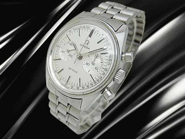 オメガ デビル クロノグラフ Ref.145.017 Cal.860 SS シルバーダイヤル Ω3連ブレス装着 手巻き OMEGA DE VILL CHRONOGRAPH [代行おまかせコース]