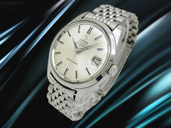 オメガ シーマスター クロノメーター Ref.166.010SP Cal.564 SS シルバーダイヤル レリーフシーホース 7連ライスブレス オートマチック OMEGA Seamaster CHRONOMETER [代行おまかせコース]