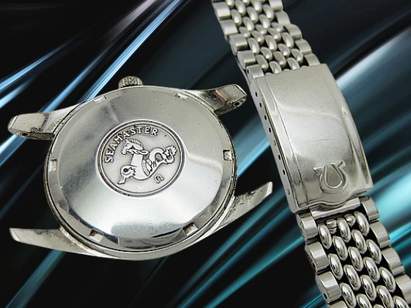 オメガ シーマスター クロノメーター Ref.166.010SP Cal.564 SS シルバーダイヤル レリーフシーホース 7連ライスブレス オートマチック OMEGA Seamaster CHRONOMETER [代行おまかせコース]