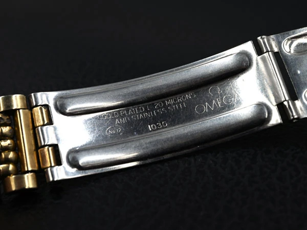 オメガ OMEGA ラウンドモデル 手巻き 30mmキャリバー Cal.283 14KGF 変則アラビック ホワイトダイアル 7連ライスブレス Vintage