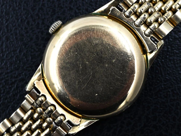 オメガ OMEGA ラウンドモデル 手巻き 30mmキャリバー Cal.283 14KGF 変則アラビック ホワイトダイアル 7連ライスブレス Vintage