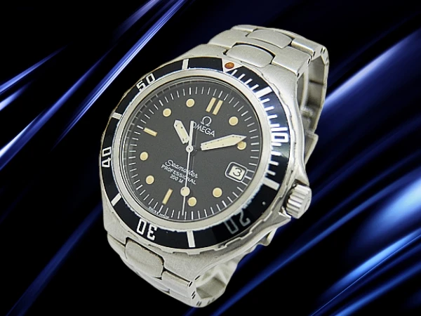 オメガ シーマスター プロフェッショナル 200M 通称プレボンド 後期型 SS ワンピース ブラックダイヤル ブレス装着 クオーツ OMEGA Seamaster PRE BOND [代行おまかせコース]