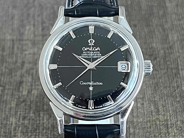 オメガ OMEGA コンステレーション 12角 クロスライン ブラック文字盤 Cal.561 クロノメーター