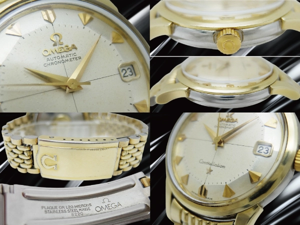 オメガ コンステレーション クロノメーター Ref.14393-8 SC Cal.561 GF/SS 12角パイパンダイヤル 7連ライスブレスレット装着 オートマチック OMEGA Constellation CHRONOMETER  [代行おまかせコース]
