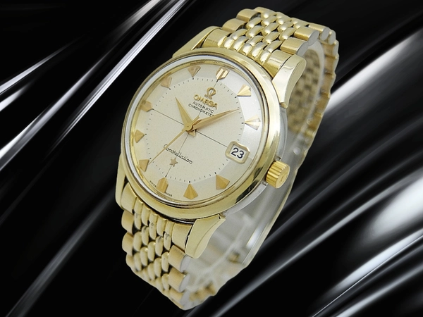 オメガ コンステレーション クロノメーター Ref.14393-8 SC Cal.561 GF/SS 12角パイパンダイヤル 7連ライスブレスレット装着 オートマチック OMEGA Constellation CHRONOMETER  [代行おまかせコース]