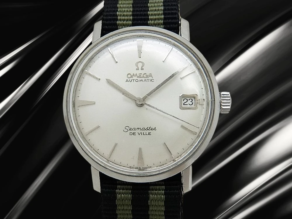 オメガ シーマスター デビル SS ユニシェルケース シルバーダイヤル 引き通しストラップ装着 オートマチック OMEGA Seamaster DE VILLE [代行おまかせコース]