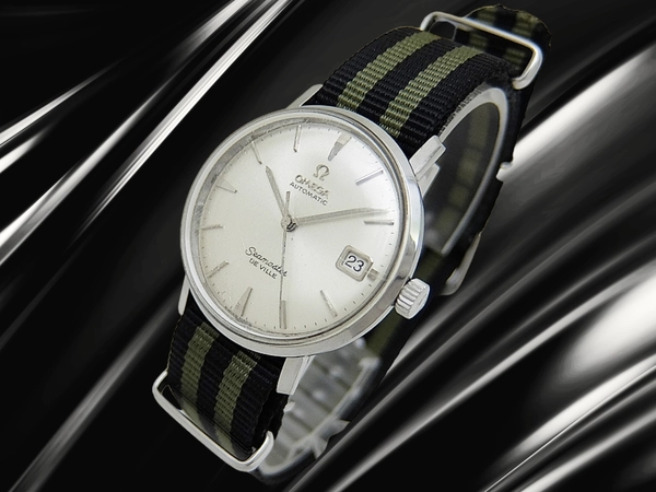 オメガ シーマスター デビル SS ユニシェルケース シルバーダイヤル 引き通しストラップ装着 オートマチック OMEGA Seamaster DE VILLE [代行おまかせコース]