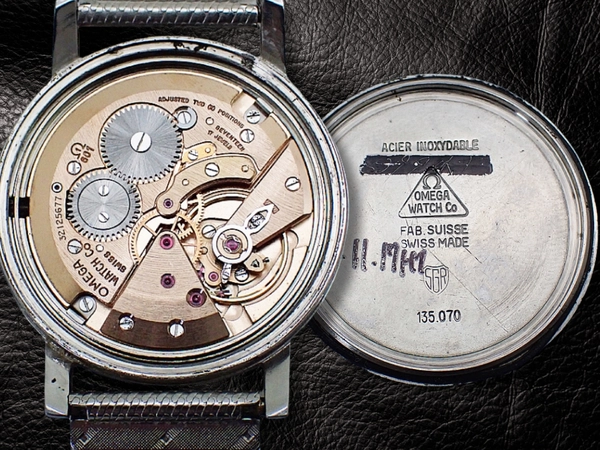 オメガ ジュネーブ Ref.135.070 Cal.601 SS シルバーダイヤル オメガ製メッシュブレスレット装着 手巻き OMEGA Geneve [代行おまかせコース]
