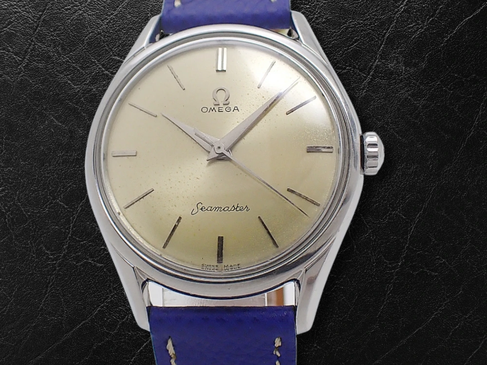 オメガ シーマスター Ref.2892-1SC Cal.284 SS エイジングダイヤル 社外レザー+Ω尾錠装着 手巻き OMEGA Seamaster 30mm [代行おまかせコース]