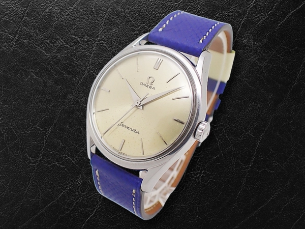 オメガ シーマスター Ref.2892-1SC Cal.284 SS エイジングダイヤル 社外レザー+Ω尾錠装着 手巻き OMEGA Seamaster 30mm [代行おまかせコース]