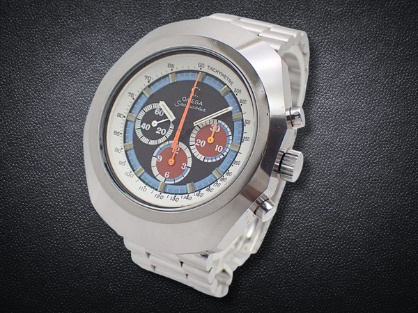 オメガ シーマスター クロノグラフ Ref.145.023 超硬ケース マルチカラーダイヤル ブレス装着 2025年OH済 時計店修理明細付属 手巻き OMEGA Seamaster Anakin Skywalker [代行おまかせコース]
