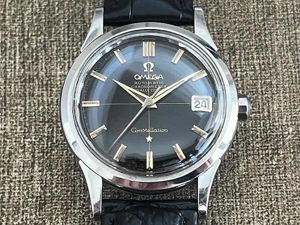 オメガ OMEGA コンステレーション ブラックミラー文字盤 クロノメーター Cal.504 10角リューズ