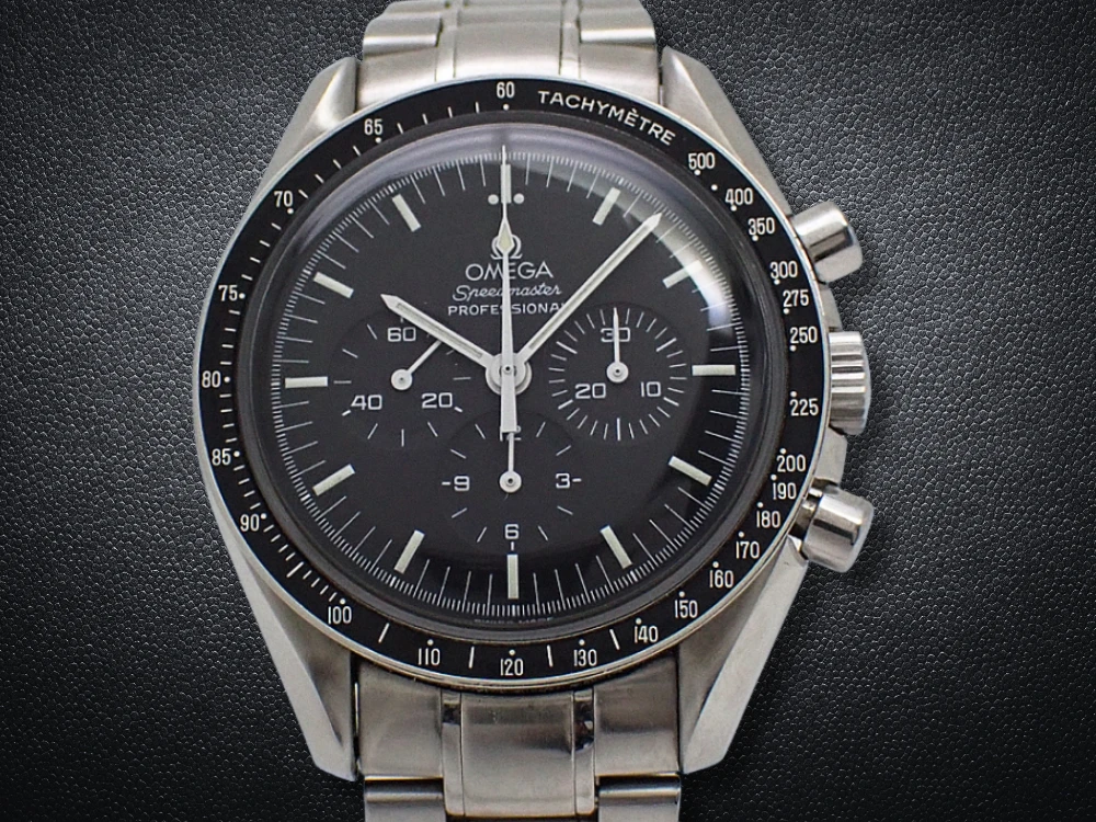 オメガ スピードマスター プロフェッショナル Ref.145.0022 Cal.861 SS ブラックダイヤル ブレスレット装着 手巻き クロノグラフ 後年のBOX付属 OMEGA Speedmaster Professional 5th Generation [代行おまかせコース]