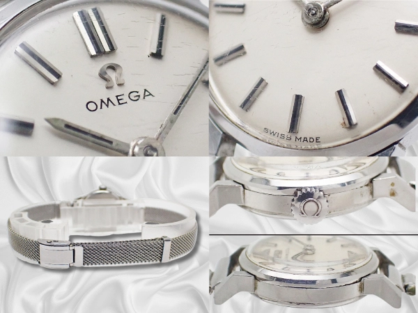 オメガ レディース Ref.11043-61 Cal.245 SS シルバーダイヤル 社外ブレス装着 手巻き OMEGA [代行おまかせコース]