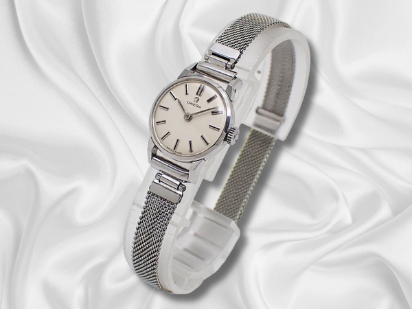 オメガ レディース Ref.11043-61 Cal.245 SS シルバーダイヤル 社外ブレス装着 手巻き OMEGA [代行おまかせコース]