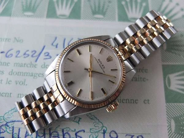 ロレックス オイスター パペチュアル ROLEX OYSTER PERPETUAL Ref.6751 ボーイズサイズ コンビモデル ロレックスの国際保証書付属