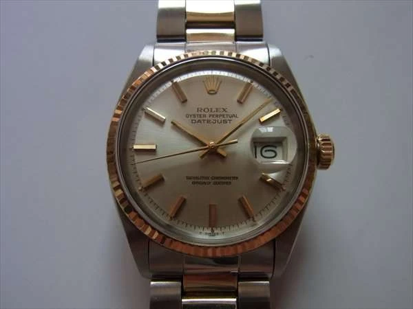 ロレックス ROLEX デイトジャスト 自動巻き Ref.1601 希少なオイスターコンビブレス 日本ロレックスOH保証書付属