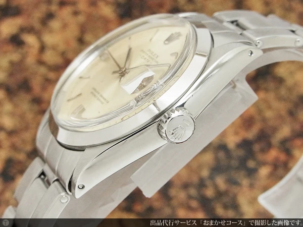 ロレックス ROLEX オイスターパーペチュアルデイト クロノメーター　Ref.1500 シルバーダイヤル 名機Cal.1570搭載 オートマチック 3連リベットブレス仕様 BOX・保証書・レッドシール等付属