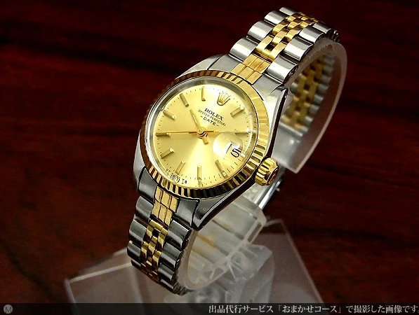 ロレックス ROLEX オイスターパーペチュアル デイト Ref.6917 YG/SSコンビ 煌