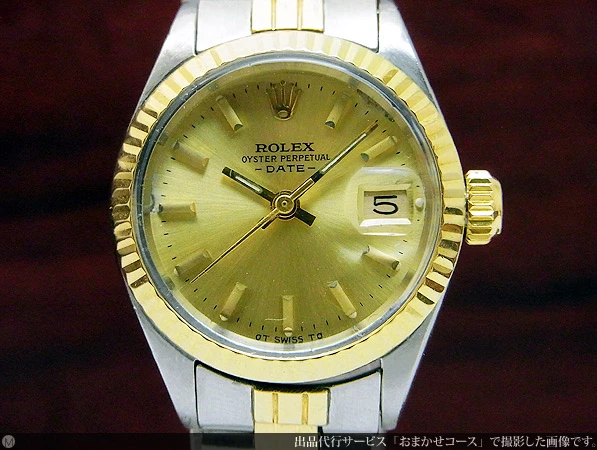 ロレックス ROLEX オイスターパーペチュアル デイト Ref.6917 YG/SSコンビ 煌