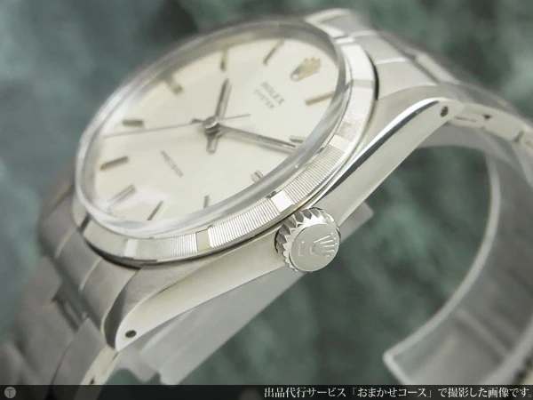 ロレックス ROLEX オイスタープレシジョン エンジンターンドベゼル Ref.6427 シルバーダイヤル Cal.1210搭載 手巻き 日ロレ見積書付属