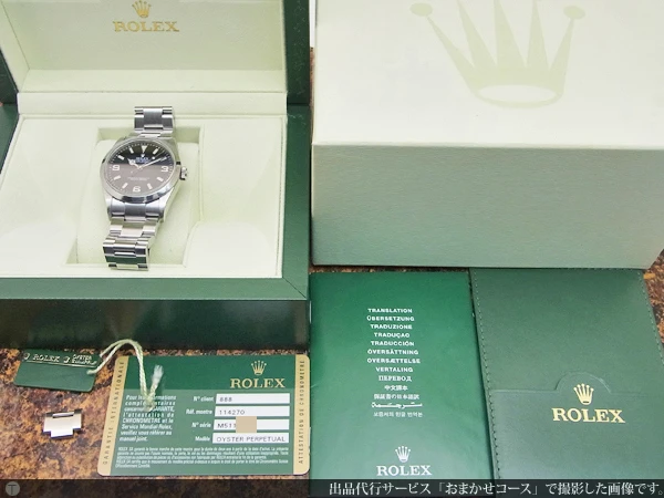 ロレックス ROLEX オイスターパーペチュアル エクスプローラーI M番 Ref.114270 Cal.3130搭載 オートマチック BOX・保証書等付属