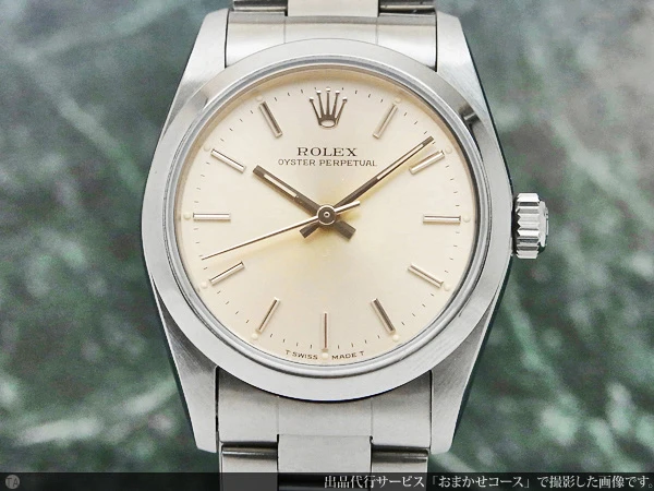 ロレックス ROLEX オイスターパーペチュアル ボーイズサイズ W品番 Ref.67480 Cal.2130搭載 オートマチック 2年保証の国際保証カード・2015年2月の日ロレOH納品書等付属