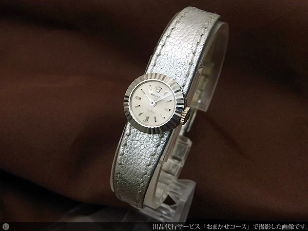 ロレックス ROLEX カメレオン オーキッド プチラウンド 18KWG 清楚で上品なレディースモデル 手巻き ロレックス尾錠・ベルト・ギャランティ・内箱付属