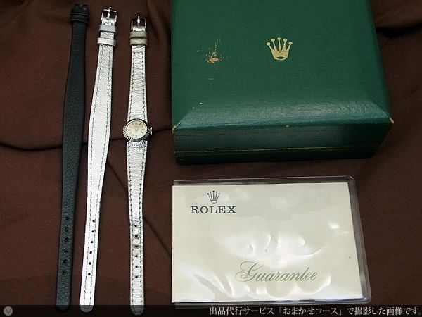 ロレックス ROLEX カメレオン オーキッド プチラウンド 18KWG 清楚で上品なレディースモデル 手巻き ロレックス尾錠・ベルト・ギャランティ・内箱付属